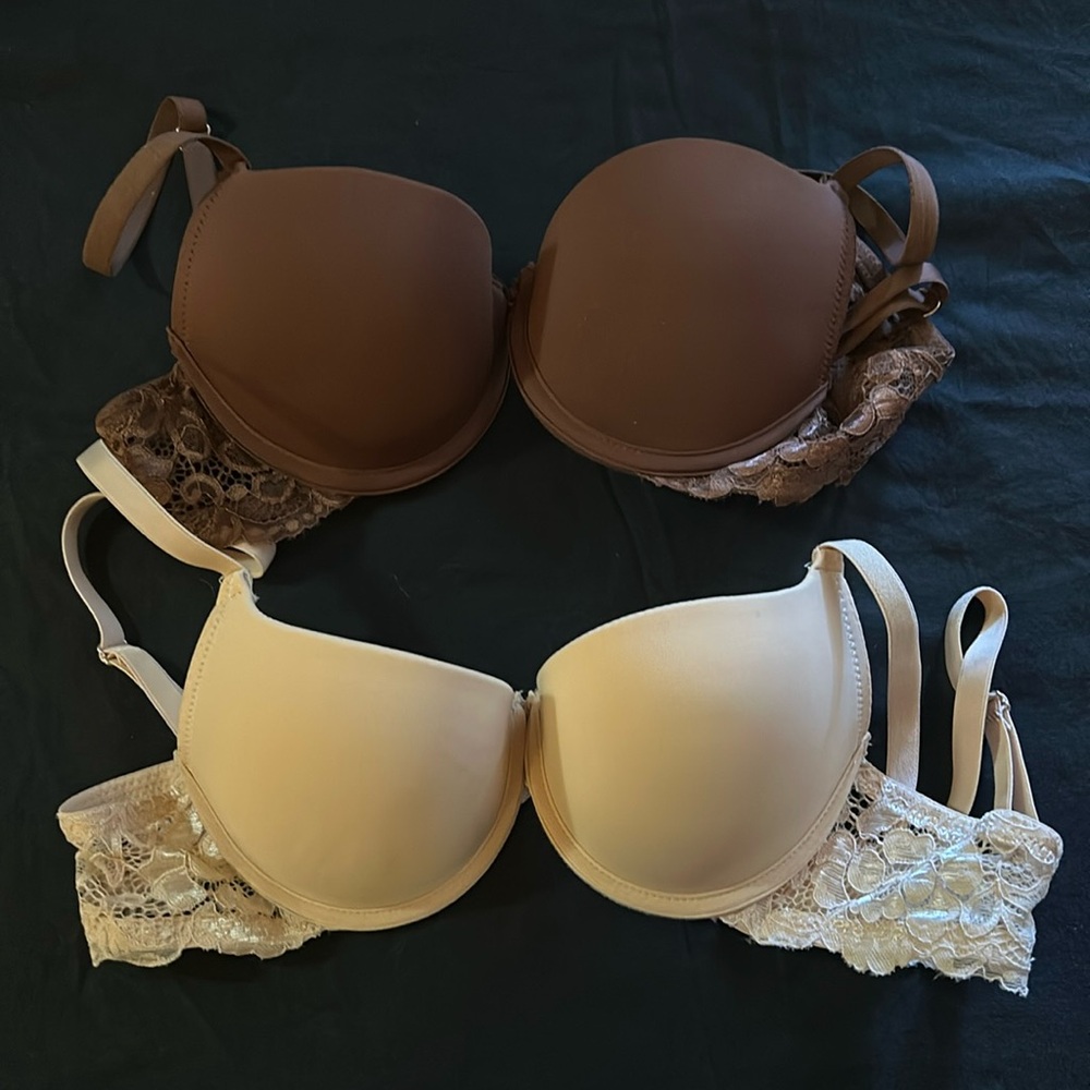 Beige 🤎& Brown push up bras. Sold as a pair